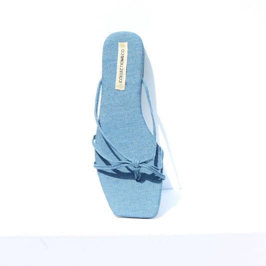 BIANCA, Blue Denim Sandal